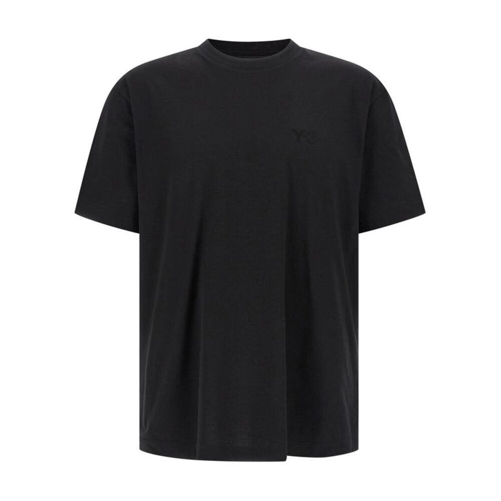 Y-3 Black Cotton Men's T-Shirt
